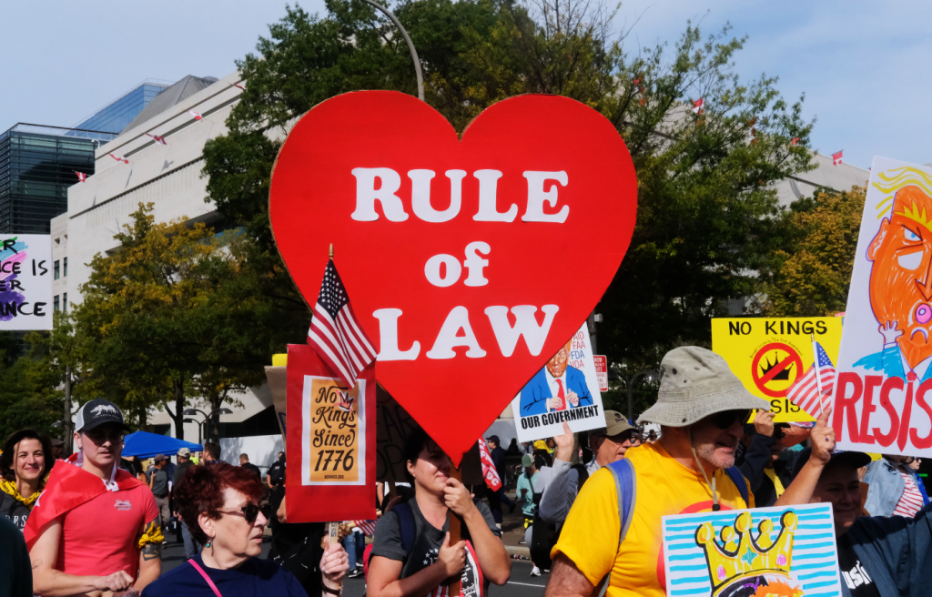 At No Kings rally, dueling visions of American&nbsp;history